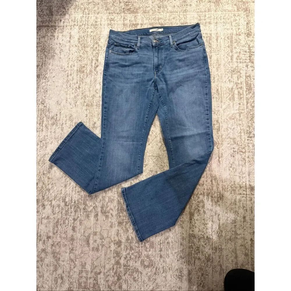 Levi's Women's Zip Fly Mid-rise Classic Bootcut Denim Jeans Blue Size 14